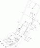 Toro 22168 - 21" Heavy-Duty Recycler/Rear Bagger Lawnmower, 2006 (260000001-260999999) Ersatzteile LOWER HANDLE ASSEMBLY
