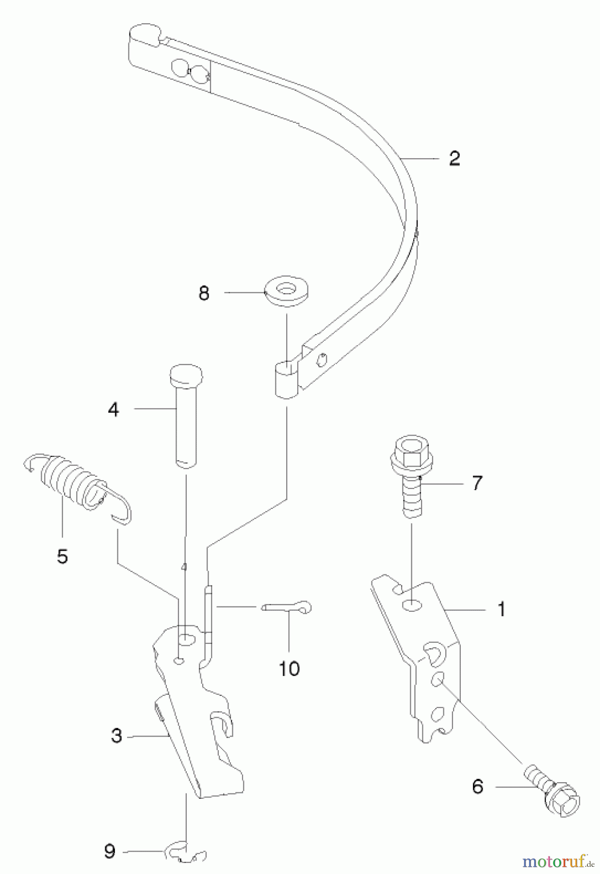 Toro Neu Mowers, Walk-Behind Seite 2 22171 - Toro Recycler Mower, 2003 (230000001-230999999) BRAKE BAND ASSEMBLY
