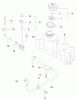 Toro 22171 - Recycler Mower, 2003 (230000001-230999999) Ersatzteile FUEL TANK AND FUEL VALVE ASSEMBLY