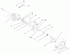 Toro 22171 - Recycler Mower, 2003 (230000001-230999999) Ersatzteile GEAR CASE AND REAR WHEEL ASSEMBLY
