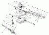 Toro 22171 - Recycler Mower, 2003 (230000001-230999999) Ersatzteile GEAR CASE ASSEMBLY NO. 74-1861