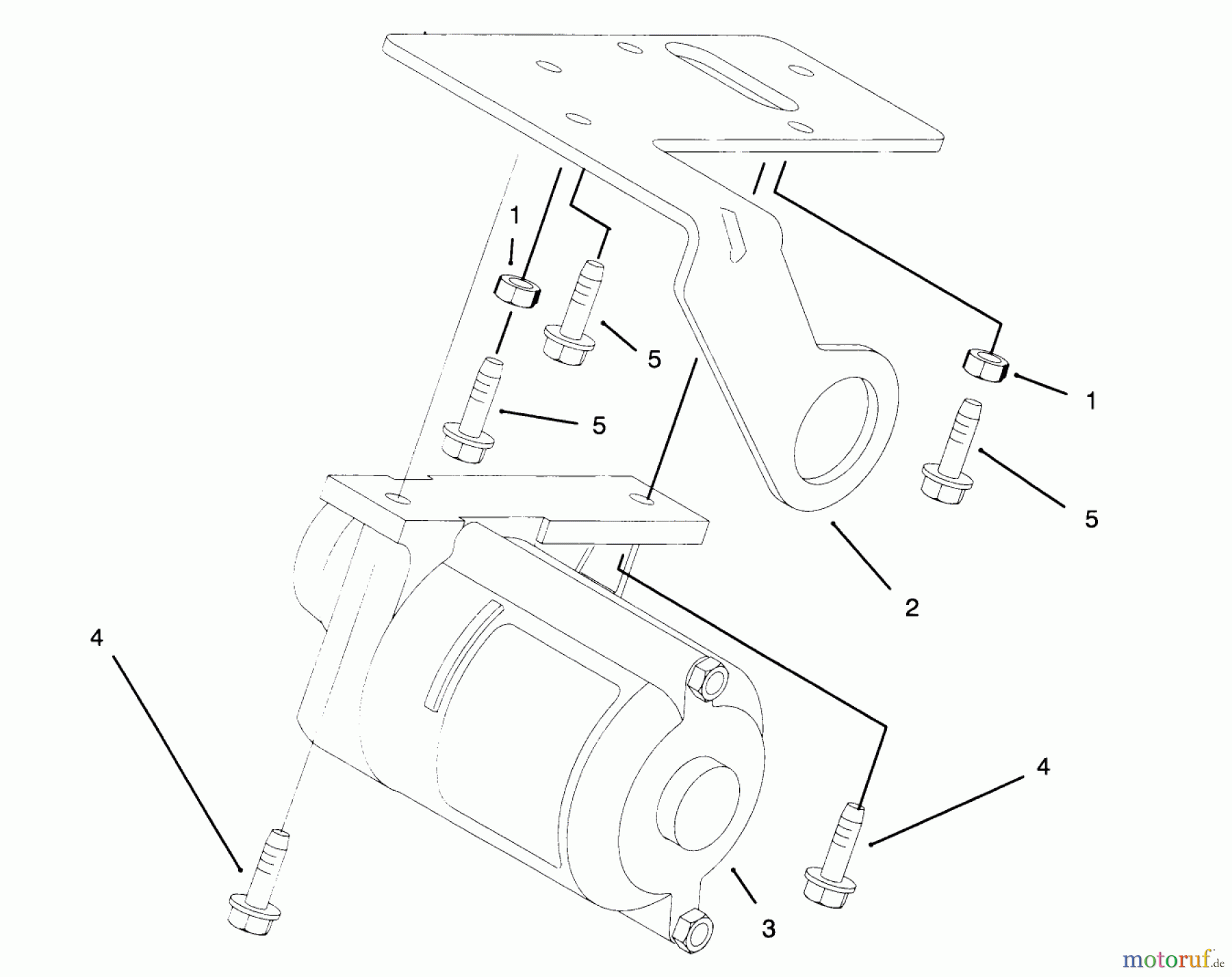  Toro Neu Accessories 92-6020 - Toro Electric Start Kit MOUNTING BRACKET ASSEMBLY