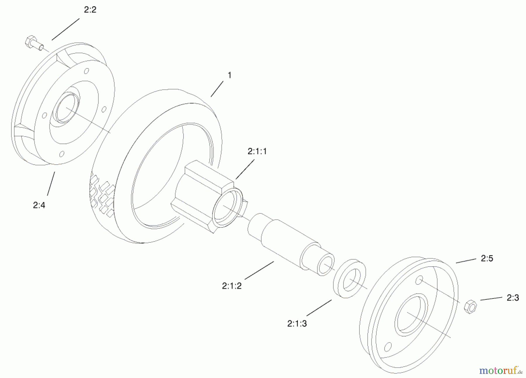  Toro Neu Mowers, Walk-Behind Seite 2 22172 - Toro Recycler Mower, 2000 (200000001-200999999) BAGGING ASSEMBLY #1