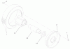 Toro 22172 - Recycler Mower, 2003 (230000001-230999999) Ersatzteile FRONT WHEEL AND TIRE ASSEMBLY
