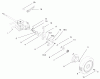 Toro 22172 - Recycler Mower, 2003 (230000001-230999999) Ersatzteile GEAR CASE AND REAR WHEEL ASSEMBLY