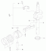 Toro 22172 - Recycler Mower, 2003 (230000001-230999999) Ersatzteile PISTON AND CRANKSHAFT ASSEMBLY