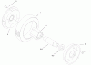 Toro 22172 - Recycler Mower, 2003 (230000001-230999999) Ersatzteile REAR WHEEL AND TIRE ASSEMBLY NO. 74-1720