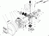 Toro 30941 - 41cc Back Pack Blower, 1992 (2000001-2999999) Ersatzteile CARBURETOR & AIR CLEANER ASSEMBLY