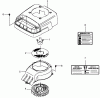 Toro 22176 - 21" Heavy-Duty Recycler/Rear Bagger Lawnmower, 2005 (250000001-250999999) Ersatzteile COOLING EQUIPMENT ASSEMBLY