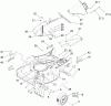 Toro 22176 - 21" Heavy-Duty Recycler/Rear Bagger Lawnmower, 2005 (250000001-250999999) Ersatzteile DECK, CHUTE AND WHEEL ASSEMBLY