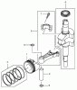 Toro 22176 - 21" Heavy-Duty Recycler/Rear Bagger Lawnmower, 2005 (250000001-250999999) Ersatzteile PISTON AND CRANKSHAFT ASSEMBLY
