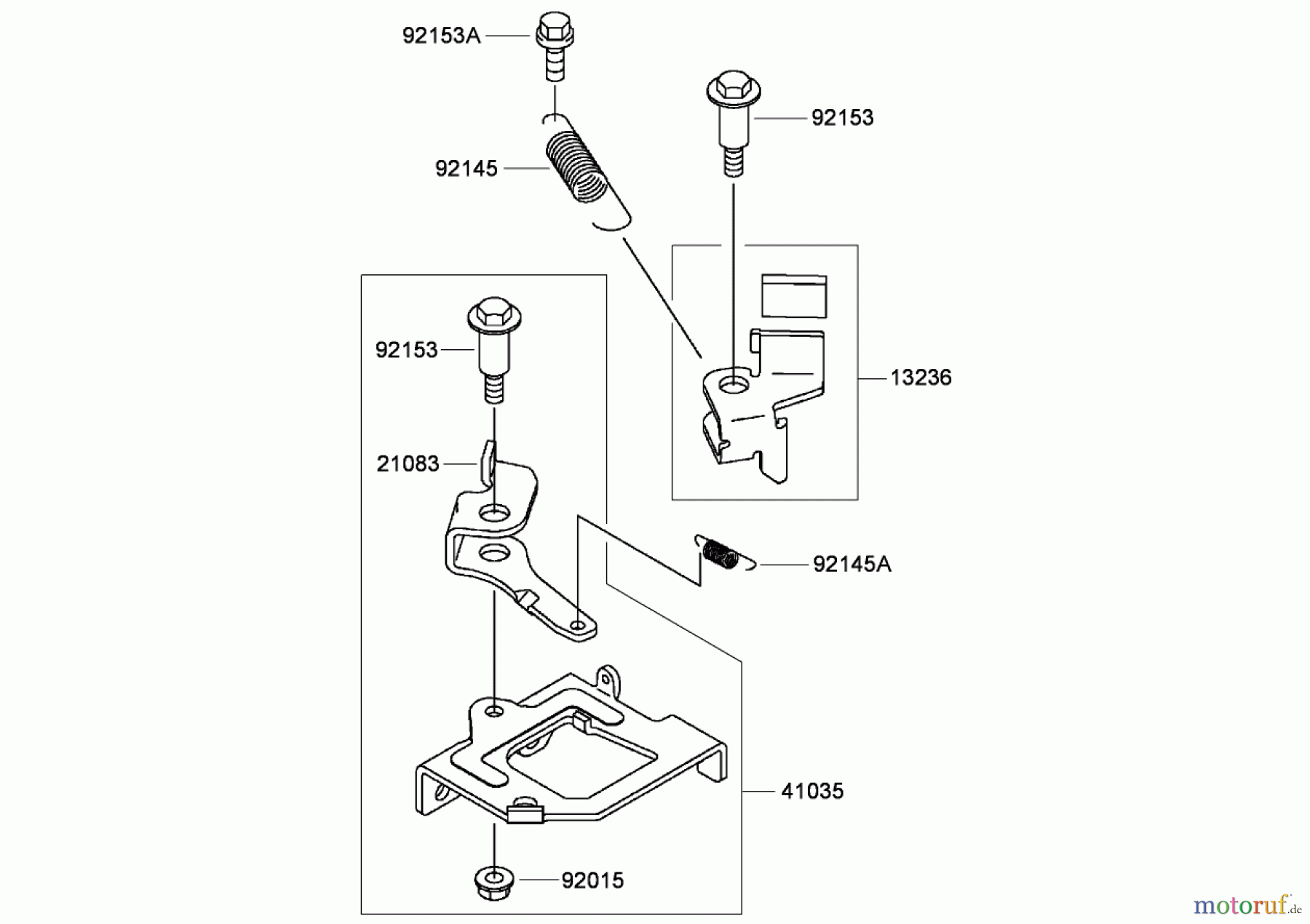 Toro Neu Mowers, Walk-Behind Seite 2 22193 (PT21) - Toro PT21 Trim Mower, 2008 (280000001-280999999) BRAKE AND COVER ASSEMBLY KAWASAKI FJ180V-AS34