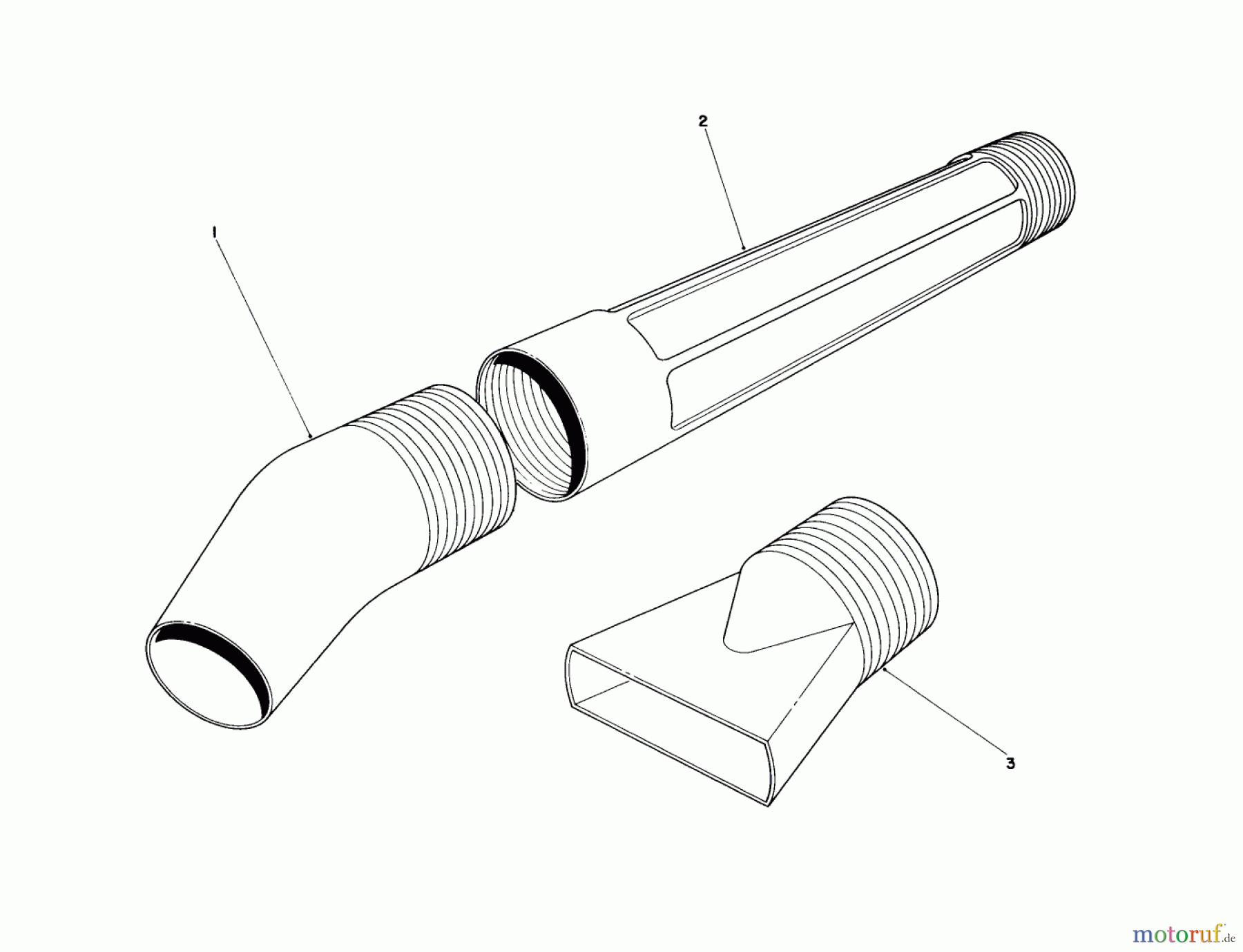 Toro Neu Blowers/Vacuums/Chippers/Shredders 51535 (450 TX) - Toro 450 TX Air Rake, 1988 (8000001-8999999) BLOWER TUBE ASSEMBLY