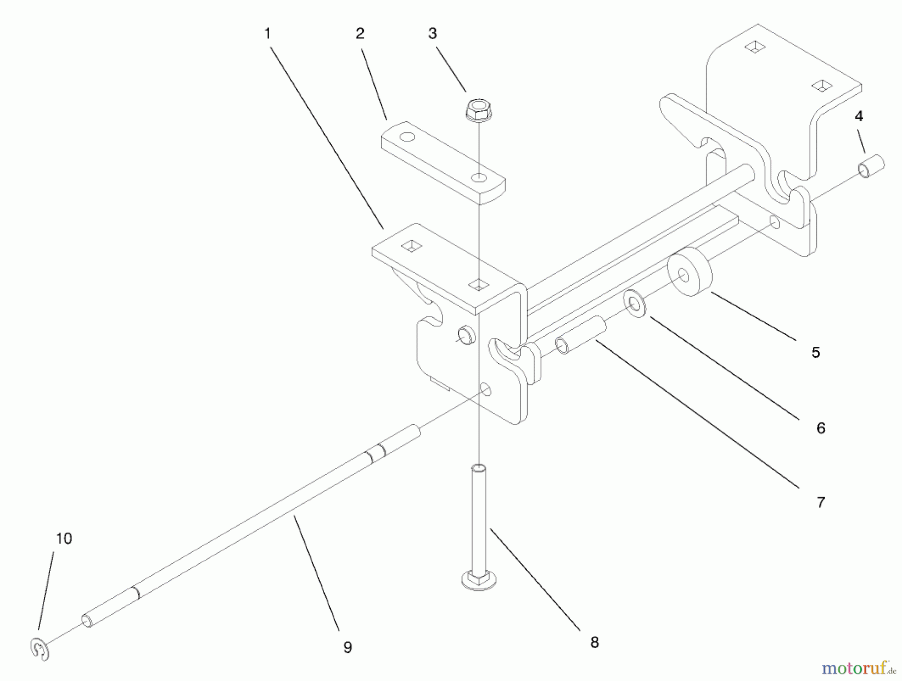 Toro Neu Accessories 95-4220 - Toro Rear Attach-A-Matic Kit REAR ATTACH-A-MATIC ASSEMBLY