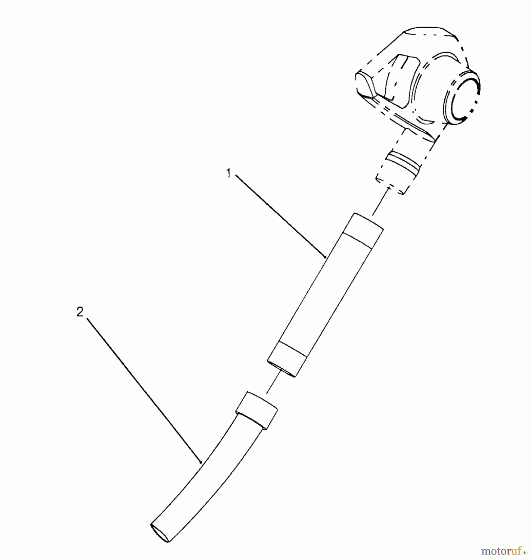  Toro Neu Blowers/Vacuums/Chippers/Shredders 51537 (600) - Toro 600 Air Rake, 1993 (39000001-39014999) TUBE ASSEMBLY