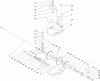 Toro 22198 - 21" Heavy-Duty Recycler/Rear Bagger Lawn Mower, 2012 (SN 312000001-312999999) Ersatzteile GEAR CASE ASSEMBLY NO. 74-1860