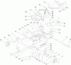 Toro 22198 - 21" Heavy-Duty Recycler/Rear Bagger Lawn Mower, 2012 (SN 312000001-312999999) Ersatzteile HOUSING, CHUTE AND WHEEL ASSEMBLY