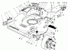 Toro 22621 - Lawnmower, 1987 (7000001-7999999) Ersatzteile HOUSING ASSEMBLY (MODEL NO. 22621)
