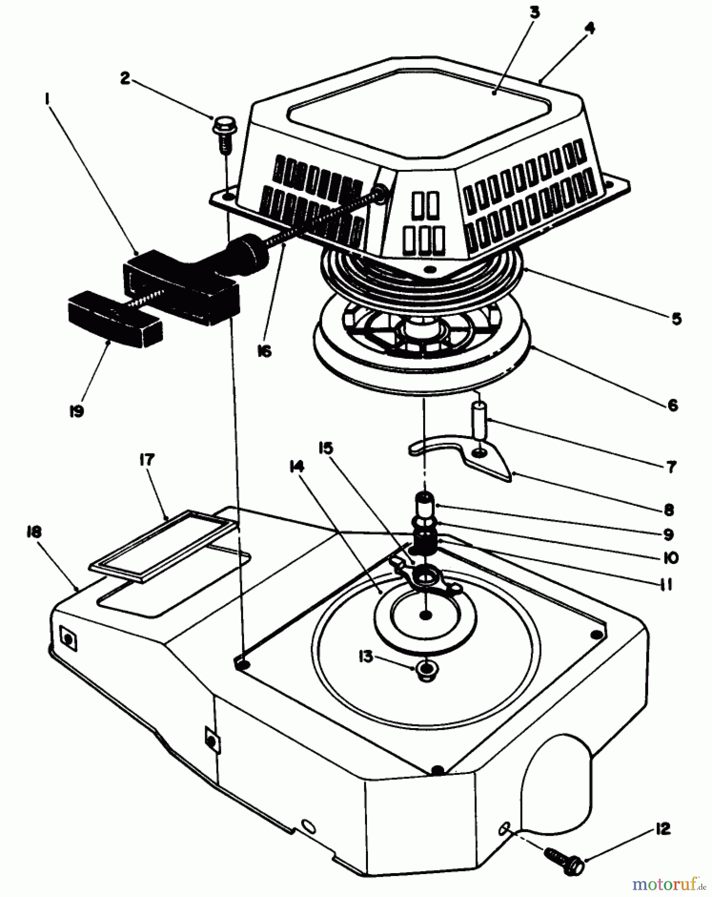 Toro Neu Mowers, Walk-Behind Seite 2 22525 - Toro Lawnmower, 1988 (8000001-8999999) ENGINE ASSEMBLY MODEL NO. VMH-7 #1