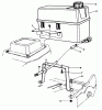 Toro 22622 - Lawnmower, 1992 (2000001-2999999) Ersatzteile GAS TANK ASSEMBLY