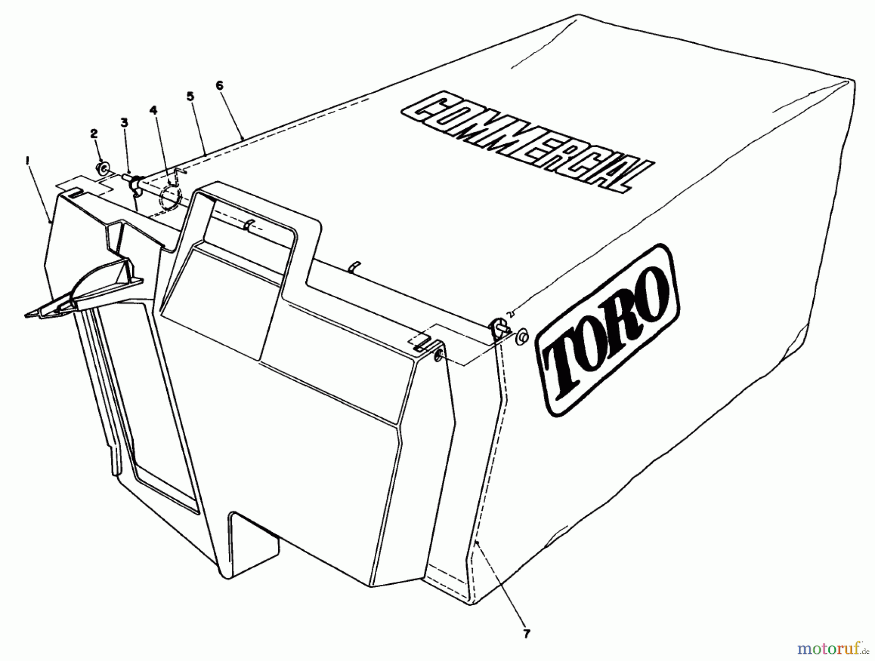 Toro Neu Mowers, Walk-Behind Seite 2 22622 - Toro Lawnmower, 1992 (2000001-2999999) GRASS BAG ASSEMBLY NO. 11-5609