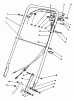 Toro 22622 - Lawnmower, 1992 (2000001-2999999) Ersatzteile HANDLE ASSEMBLY