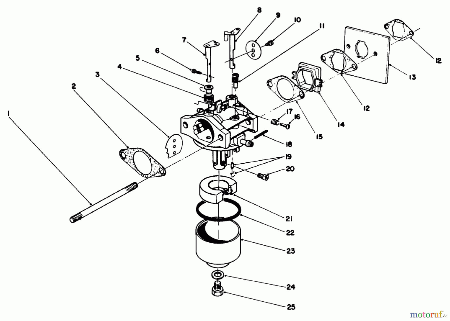 Toro Neu Mowers, Walk-Behind Seite 2 22700C - Toro Lawnmower, 1988 (8000001-8999999) ENGINE ASSEMBLY MODEL NO. 47PH7 #3