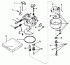 Toro 23000 - 21" Whirlwind Hevi-Duty Lawnmower, 1964 (4000001-4999999) Ersatzteile CARBURETOR NO. 630996