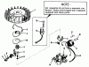Toro 23000 - 21" Whirlwind Hevi-Duty Lawnmower, 1964 (4000001-4999999) Ersatzteile MAGNETO NO. 610689