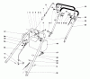 Toro 23000 - 21" Whirlwind Hevi-Duty Lawnmower, 1970 (0000001-0999999) Ersatzteile HANDLE ASSEMBLY S. P. MODEL