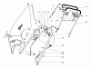 Toro 23144 - 21" Whirlwind Hevi-Duty Lawnmower, 1974 (4000001-4999999) Ersatzteile HANDLE ASSEMBLY S.P. MODELS 23144 & 23123