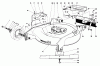 Toro 23158 - 21" Whirlwind Hevi-Duty Lawnmower, 1977 (7000001-7999999) Ersatzteile HOUSING ASSEMBLY