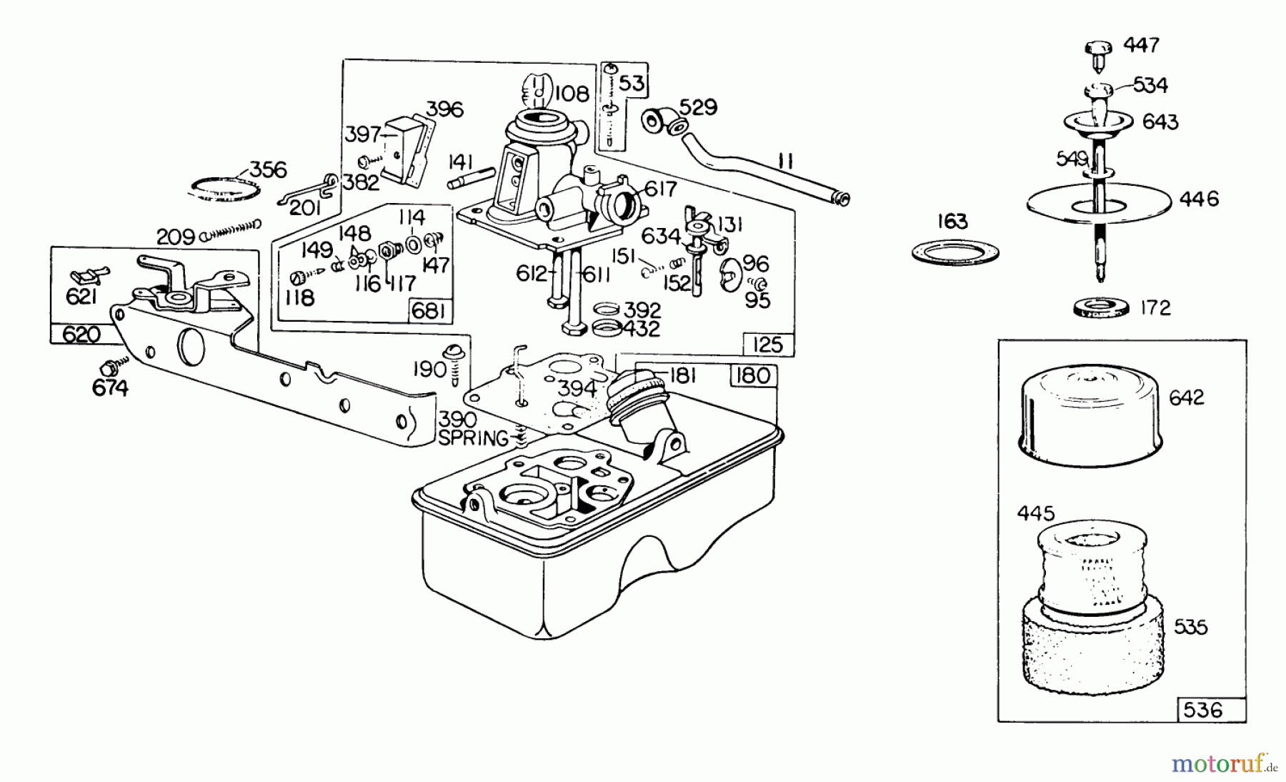  Toro Neu Mowers, Walk-Behind Seite 2 23450 - Toro Lawnmower, 1980 (0000001-0999999) ENGINE BRIGGS & STRATTON MODEL 110908-0492-01 #1