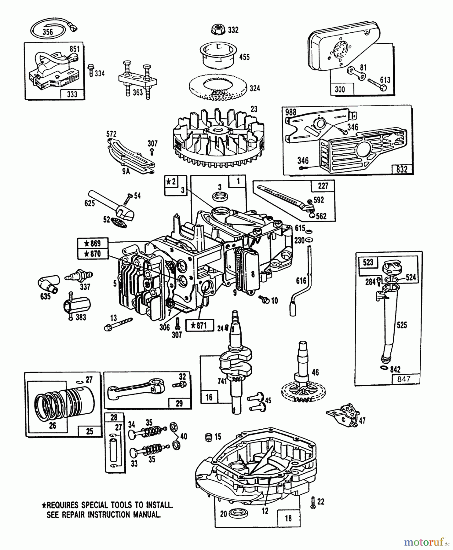 Toro Neu Mowers, Walk-Behind Seite 2 26562 - Toro Lawnmower, 1992 (2000001-2999999) ENGINE MODEL NO. 124702-0136-01