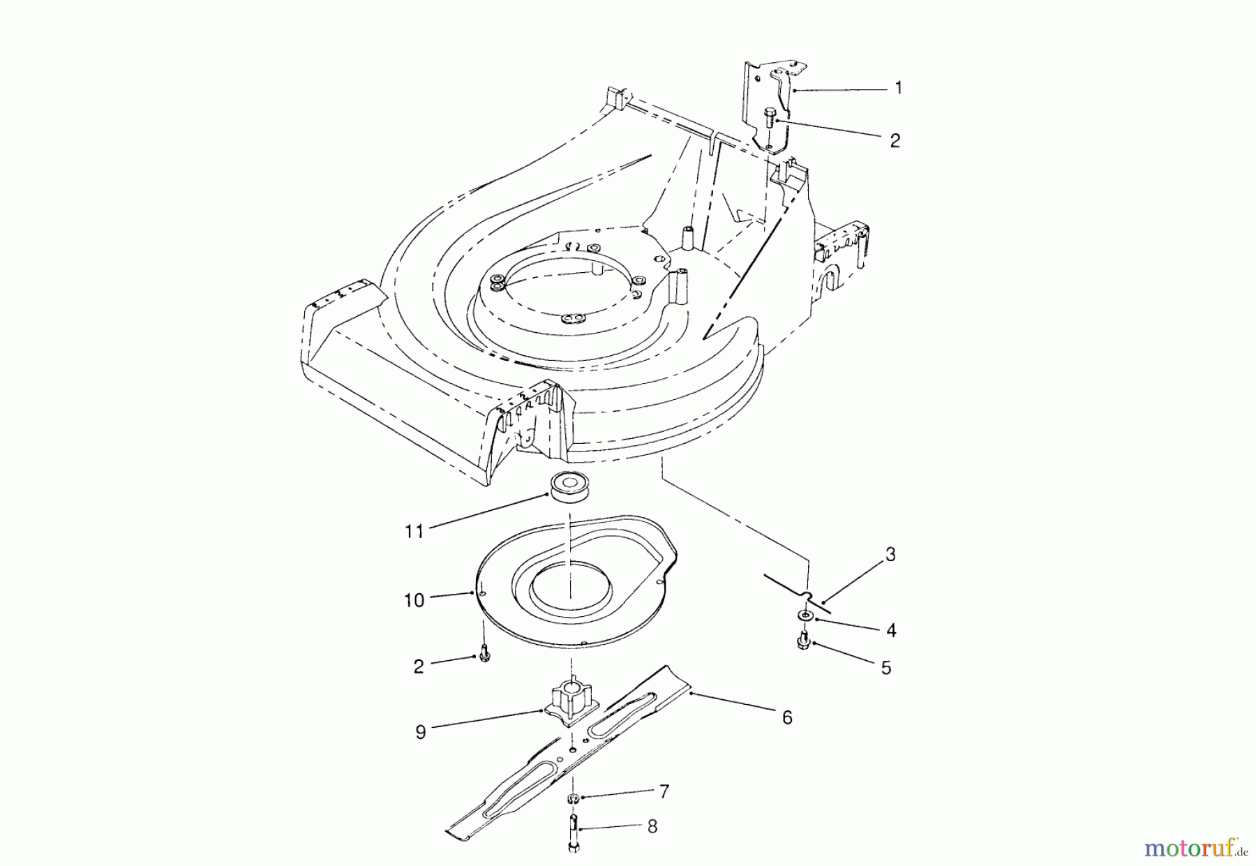 Toro Neu Mowers, Walk-Behind Seite 2 26620BG - Toro Lawnmower, 1990 (0009001-0999999) BLADE ASSEMBLY