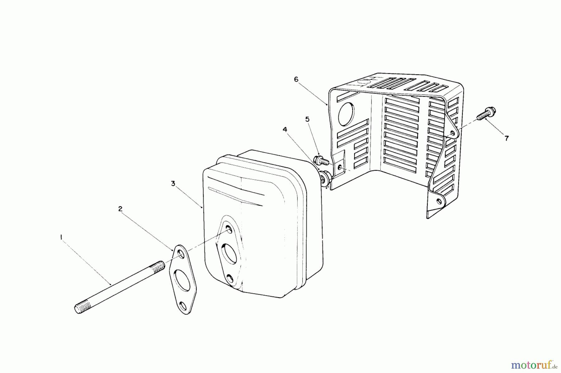 Toro Neu Mowers, Walk-Behind Seite 2 26620BG - Toro Lawnmower, 1990 (0009001-0999999) MUFFLER ASSEMBLY (ENGINE NO. VMG6, VMJ8 & VMK9)
