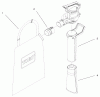 Toro 51549 - Rake and Vac Blower, 2000 (200000001-200999999) Ersatzteile VACUUM TUBE & BAG ASSEMBLY