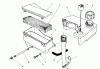 Toro 26620C - Lawnmower, 1989 (9000001-9999999) Ersatzteile AIR CLEANER & FUEL TANK ASSEMBLY (ENGINE NO. VMJ8)