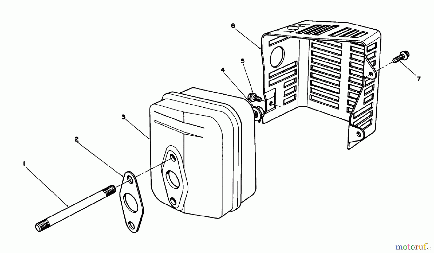  Toro Neu Mowers, Walk-Behind Seite 2 26620CG - Toro Lawnmower, 1989 (9000001-9999999) MUFFLER ASSEMBLY (ENGINE NO. VMJ8)