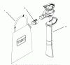 Toro 51557 - Super Blower Vac, 1995 (59000001-59999999) Ersatzteile VACUUM TUBE & BAG ASSEMBLY