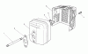 Toro 26622 - Lawnmower, 1990 (0003101-0999999) Ersatzteile MUFFLER ASSEMBLY (ENGINE MODEL NO. VMK9-2)
