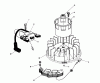 Toro 26624 - Lawnmower, 1988 (8000001-8999999) Ersatzteile MAGNETO & FLYWHEEL ASSEMBLY (MODEL NO. VMH7)