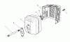Toro 26624 - Lawnmower, 1988 (8000001-8999999) Ersatzteile MUFFLER ASSEMBLY (MODEL NO. VMH7)