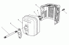 Toro 26624 - Lawnmower, 1989 (9000001-9999999) Ersatzteile MUFFLER ASSEMBLY (ENGINE MODEL NO. VMG6, VMH7 & VMJ8)