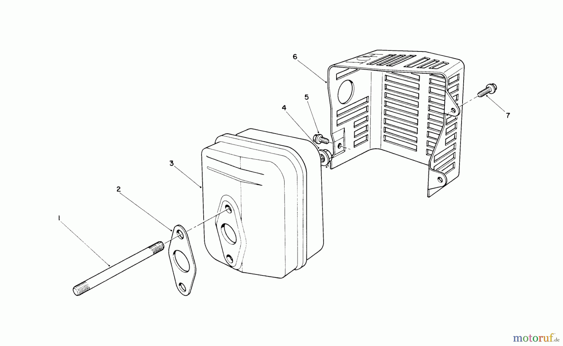  Toro Neu Mowers, Walk-Behind Seite 2 26625B - Toro Lawnmower, 1990 (0000001-0999999) MUFFLER ASSEMBLY (ENGINE NO. VMK9)