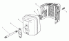 Toro 26625B - Lawnmower, 1993 (3900001-3999999) Ersatzteile MUFFLER ASSEMBLY (ENGINE NO. VMM1-3)