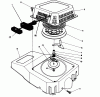Toro 26625B - Lawnmower, 1993 (3900001-3999999) Ersatzteile RECOIL ASSEMBLY (ENGINE NO. VMM1-3)