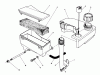 Toro 26625CG - Lawnmower, 1989 (9000001-9999999) Ersatzteile AIR CLEANER & FUEL TANK ASSEMBLY (ENGINE NO. VMJ8)