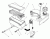 Toro 26625CS - Lawnmower, 1989 (9000001-9999999) Ersatzteile AIR CLEANER & FUEL TANK ASSEMBLY (ENGINE NO. VMJ7)