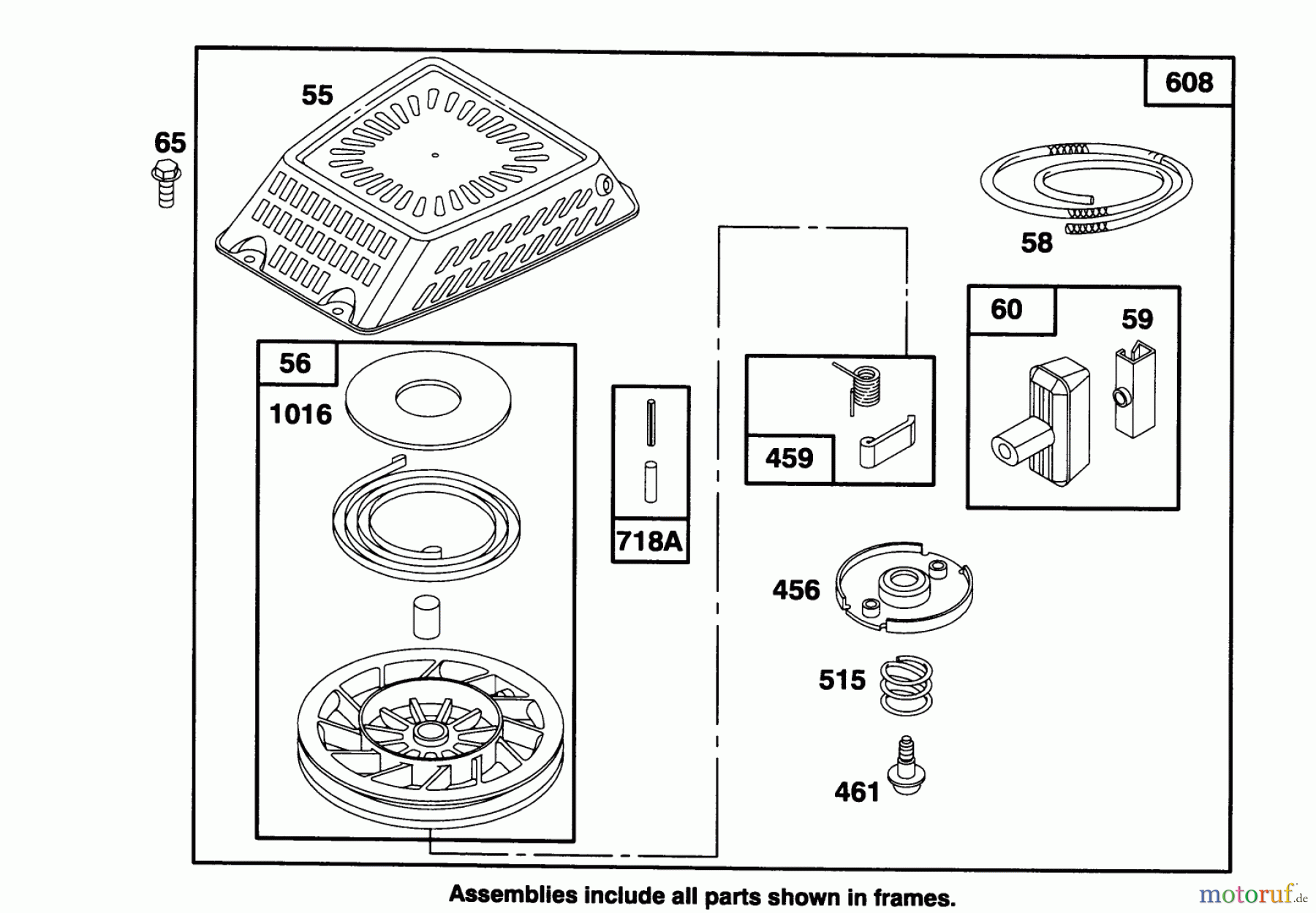Toro Neu Mowers, Walk-Behind Seite 2 26630B - Toro Lawnmower, 1994 (4900001-4999999) ENGINE GTS 150 #5